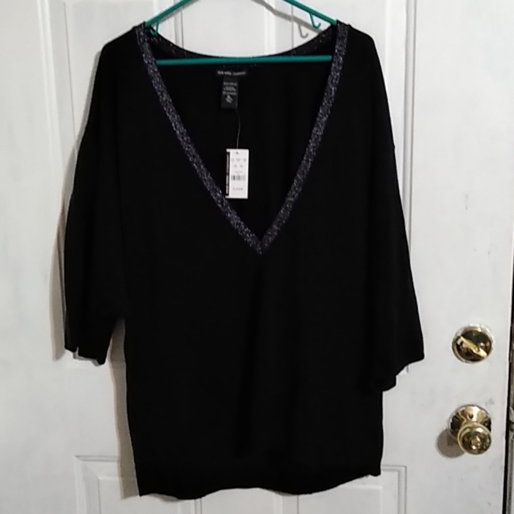 NWT New York company dressy black cardigan